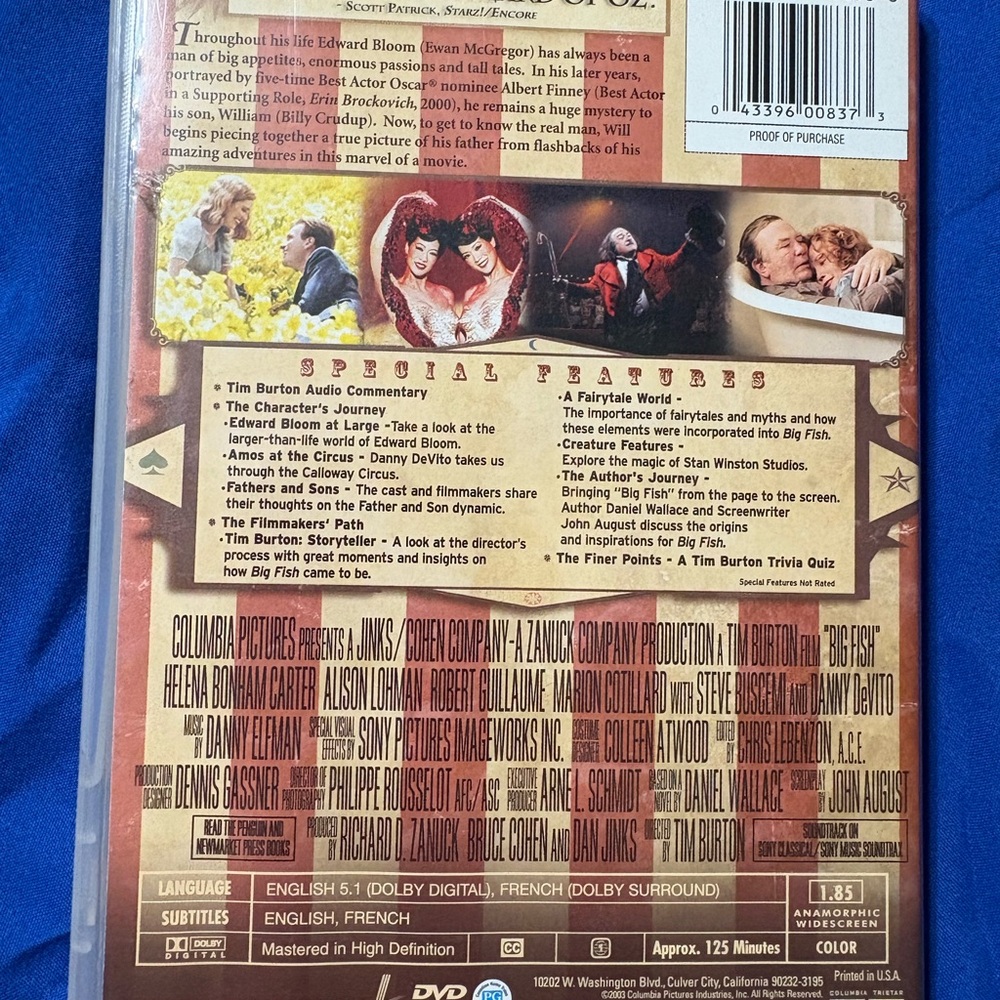 Big Fish DVD - Picture 2 of 3